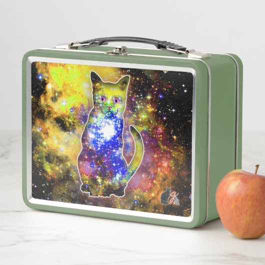 Kosmische Katze Beta Metal Lunchbox (Beispiel)