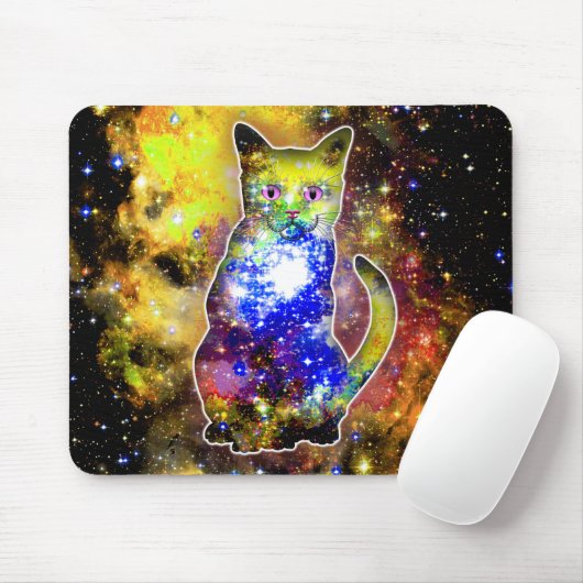 Kosmische Katze Beta Mousepad (Mit Mouse)
