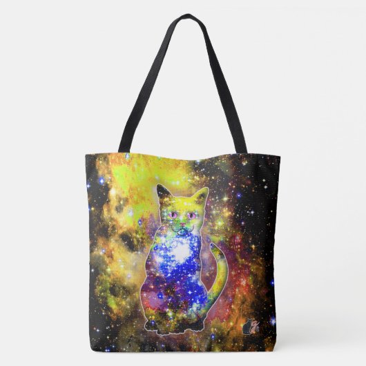 Kosmische Katze Beta Tasche (Rückseite)