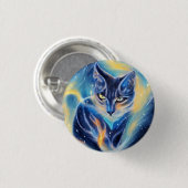 Kosmische Katze Button (Vorne & Hinten)