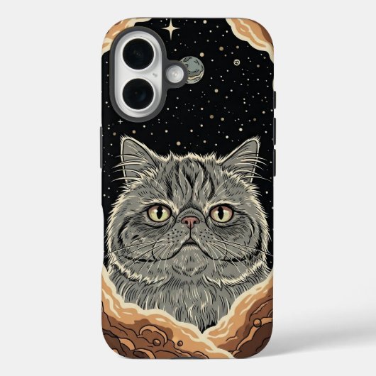 Kosmische Katze Case-Mate iPhone Hülle (Rückseite)