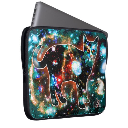 Kosmische Katze Gamma Electronics Bag Laptopschutzhülle (Vorne Rechts)