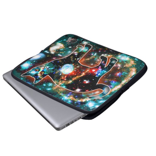 Kosmische Katze Gamma Electronics Bag Laptopschutzhülle (Vorne Knopf)