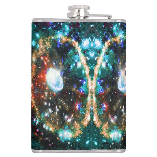 Kosmische Katze Gamma Flachmann (Rückseite)