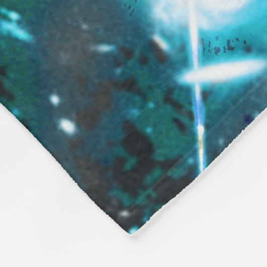 Kosmische Katze Gamma Fleecedecke (Ecke)