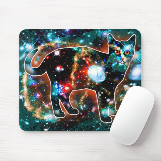 Kosmische Katze Gamma Mousepad (Mit Mouse)