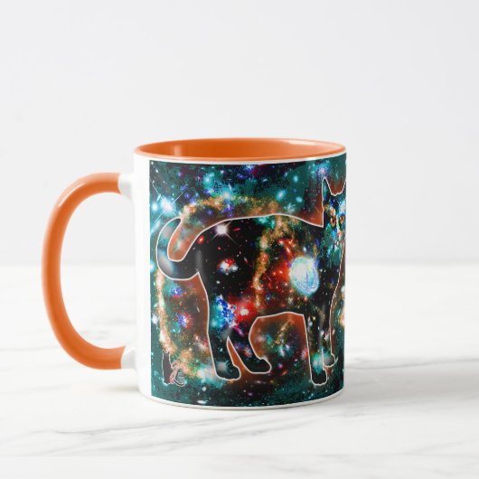 Kosmische Katze Gamma Tasse (Links)