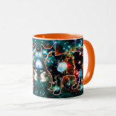 Kosmische Katze Gamma Tasse (VorderseiteRechts)