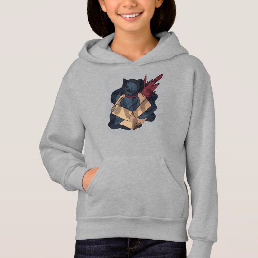 Kosmische Katze Hoodie (Vorderseite)