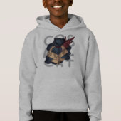 Kosmische Katze Hoodie (Vorderseite)