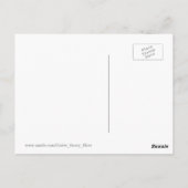 Kosmische Katze in Sternen und Mondmondmuster Postkarte (Rückseite)