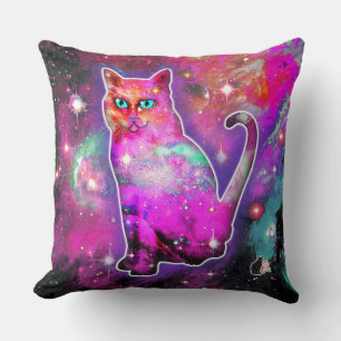 Kosmische Katze Iota Kissen