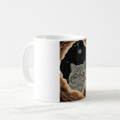 Kosmische Katze Kaffeetasse (Vorderseite Links)