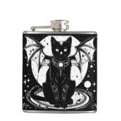 Kosmische Katze - Katze I Flachmann (Vorderseite)