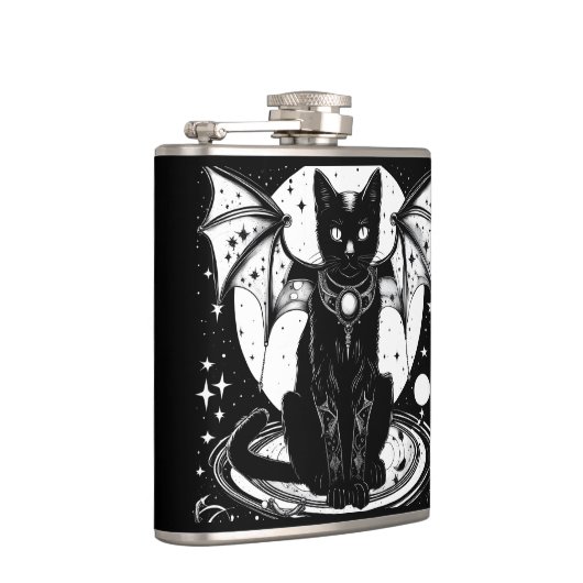 Kosmische Katze - Katze I Flachmann (Rechts)