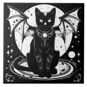 Kosmische Katze - Katze I Fliese