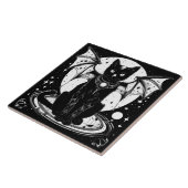 Kosmische Katze - Katze I Fliese (Seite)