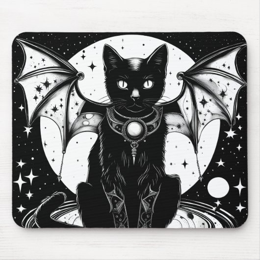 Kosmische Katze - Katze I Mousepad (Vorne)