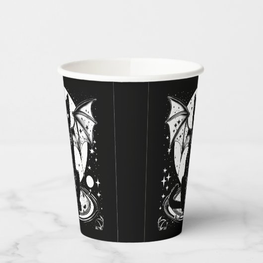 Kosmische Katze - Katze I Pappbecher (Links)