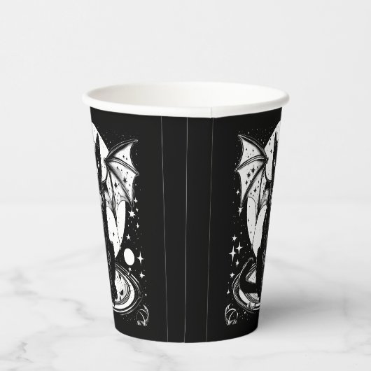 Kosmische Katze - Katze I Pappbecher (Rechts)