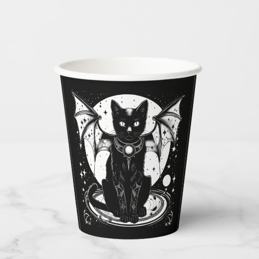 Kosmische Katze - Katze I Pappbecher (Vorderseite)