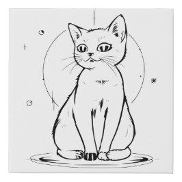 Kosmische Katze Künstlicher Leinwanddruck