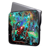 Kosmische Katze Lambda Elektronik-Bag Laptopschutzhülle (Vorderseite Links)