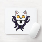 Kosmische Katze mit hohlen Augen Mousepad (Mit Mouse)