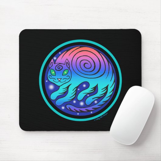 Kosmische Katze Mousepad (Mit Mouse)