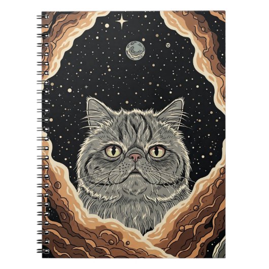 Kosmische Katze Notizblock (Vorderseite)