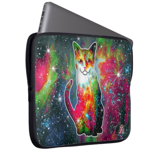 Kosmische Katze Omega Electronics Bag Laptopschutzhülle (Vorne Rechts)