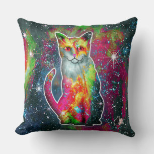 Kosmische Katze Omega Kissen
