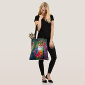 Kosmische Katze Omega Tasche (Am Model)
