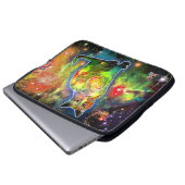 Kosmische Katze Omicron Electronics Bag Laptopschutzhülle (Vorne Knopf)