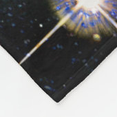 Kosmische Katze Omicron Fleecedecke (Ecke)