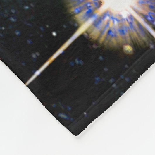 Kosmische Katze Omicron Fleecedecke (Ecke)