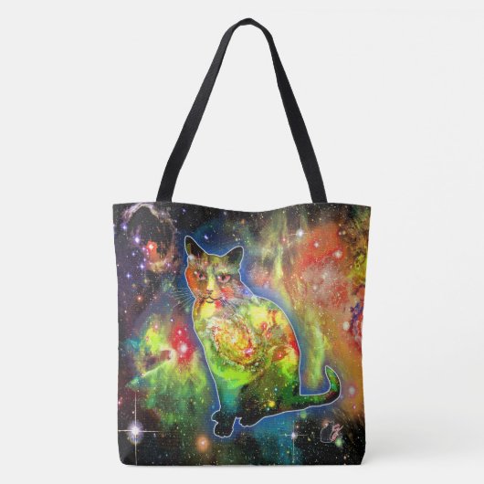 Kosmische Katze Omicron Tasche (Rückseite)