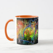 Kosmische Katze Omicron Tasse (Links)