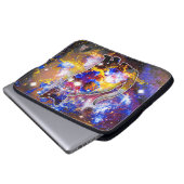 Kosmische Katze Psi Electronics Bag Laptopschutzhülle (Vorne Knopf)