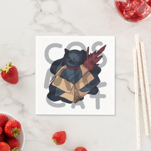 Kosmische Katze Serviette (Beispiel)