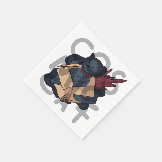 Kosmische Katze Serviette (Ecke)