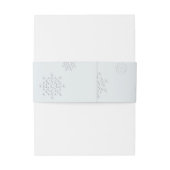 Kosmische Katze Snowflake Einladungsbanderole (Rückseitenbeispiel)