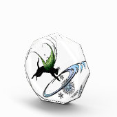 Kosmische Katze Snowflake Fotoblock (Rechts)