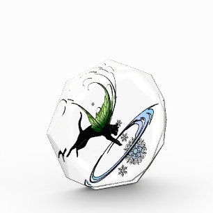Kosmische Katze Snowflake Fotoblock