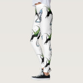 Kosmische Katze Snowflake Leggings (Links)