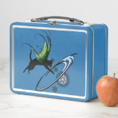 Kosmische Katze Snowflake Metall Lunch Box (Beispiel)