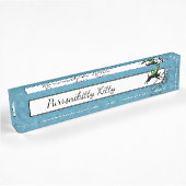 Kosmische Katze Snowflake Namensplakette