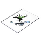Kosmische Katze Snowflake Notizblock (Linke Seite)