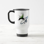 Kosmische Katze Snowflake Reisebecher (Links)