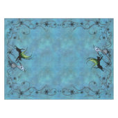 Kosmische Katze Snowflake Tischdecke (Vorderseite (Horizontal))